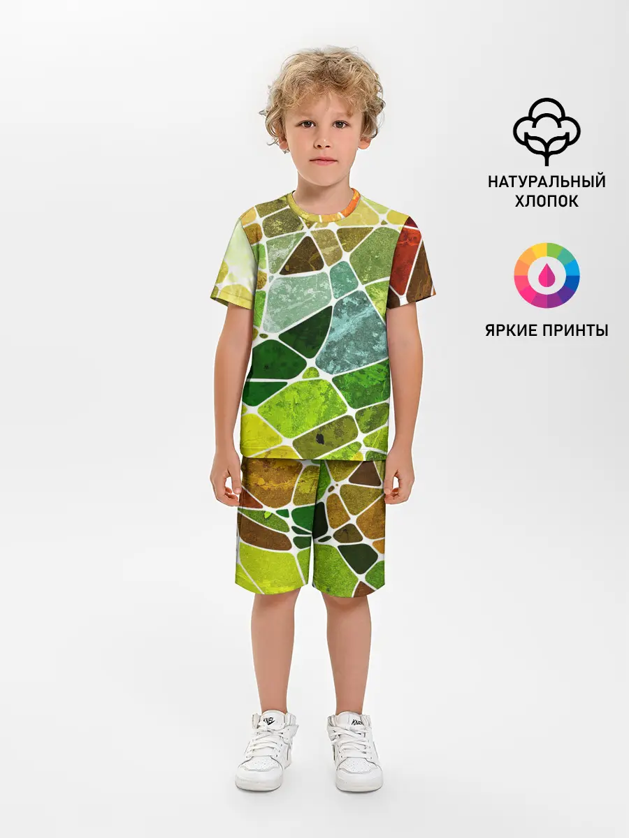 Детская пижама с шортами / Мозаика