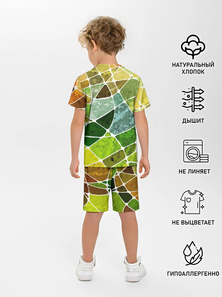 Детская пижама с шортами / Мозаика