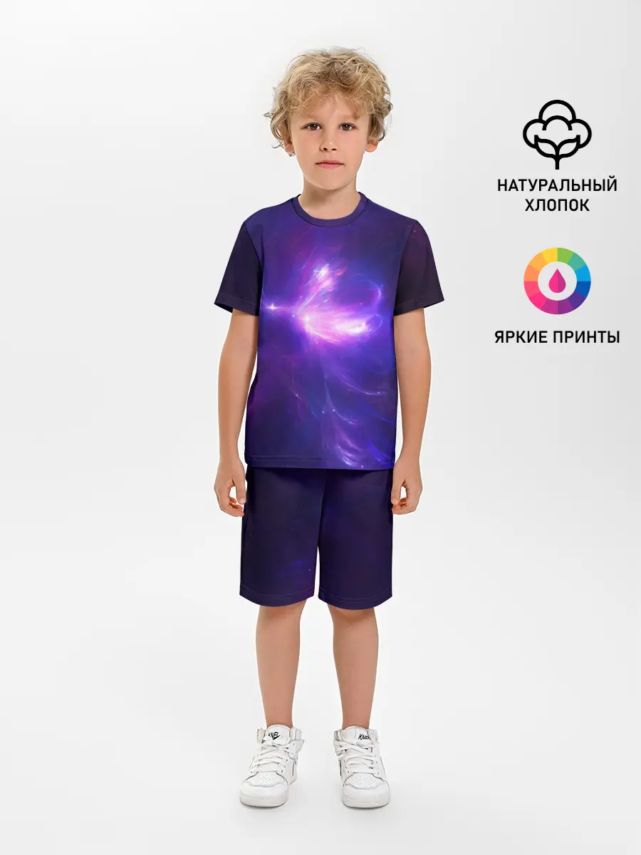 Детская пижама с шортами / Абстракция