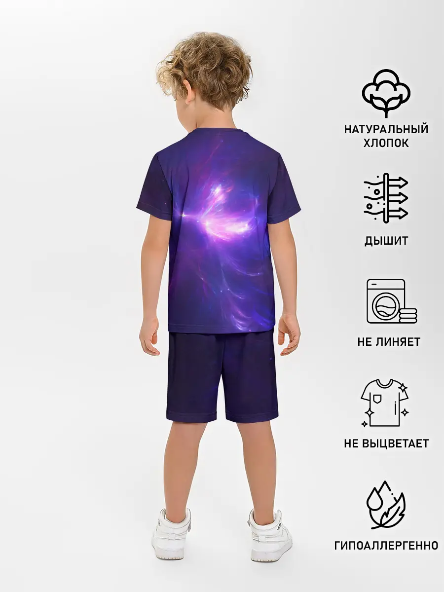 Детская пижама с шортами / Абстракция