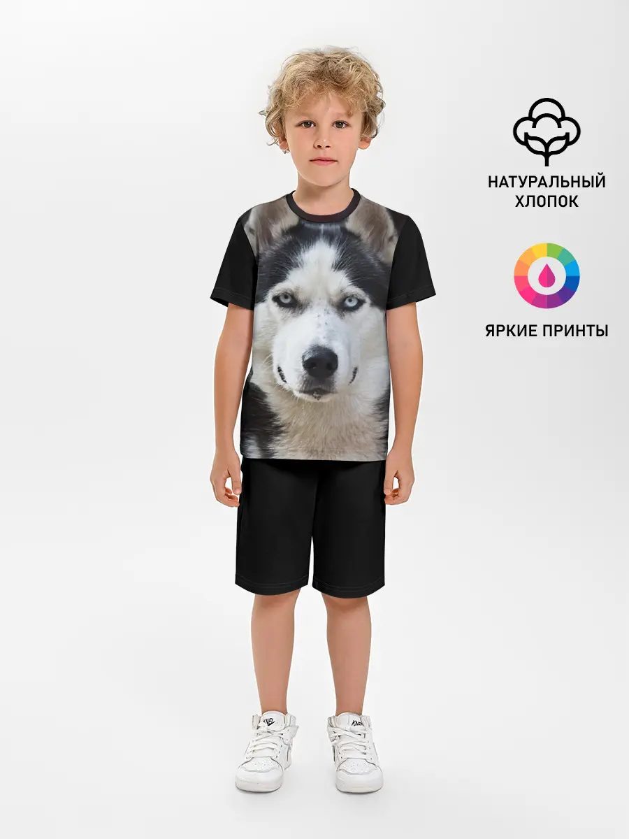 Детская пижама с шортами / Хаски