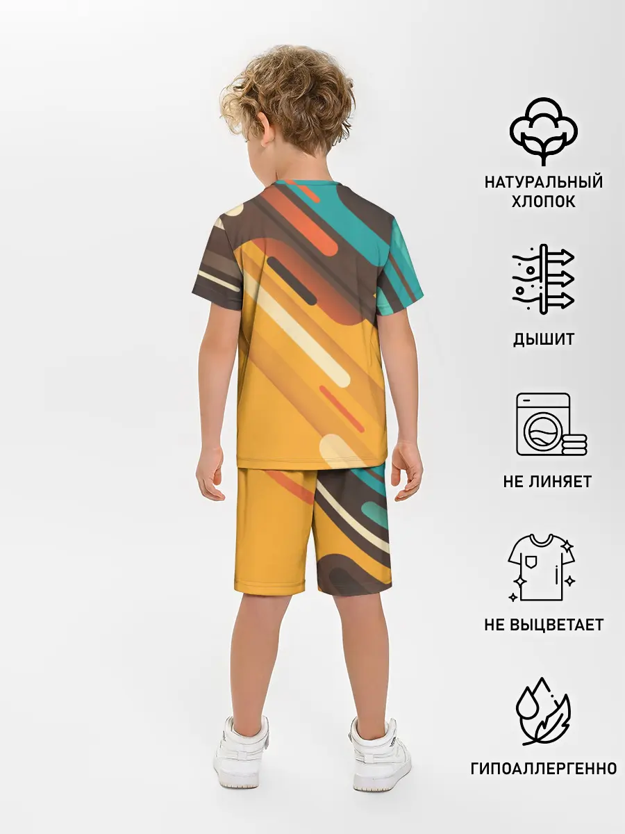 Детская пижама с шортами / Распальцовка music