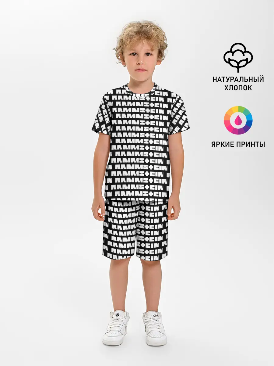 Детская пижама с шортами / Rammstein