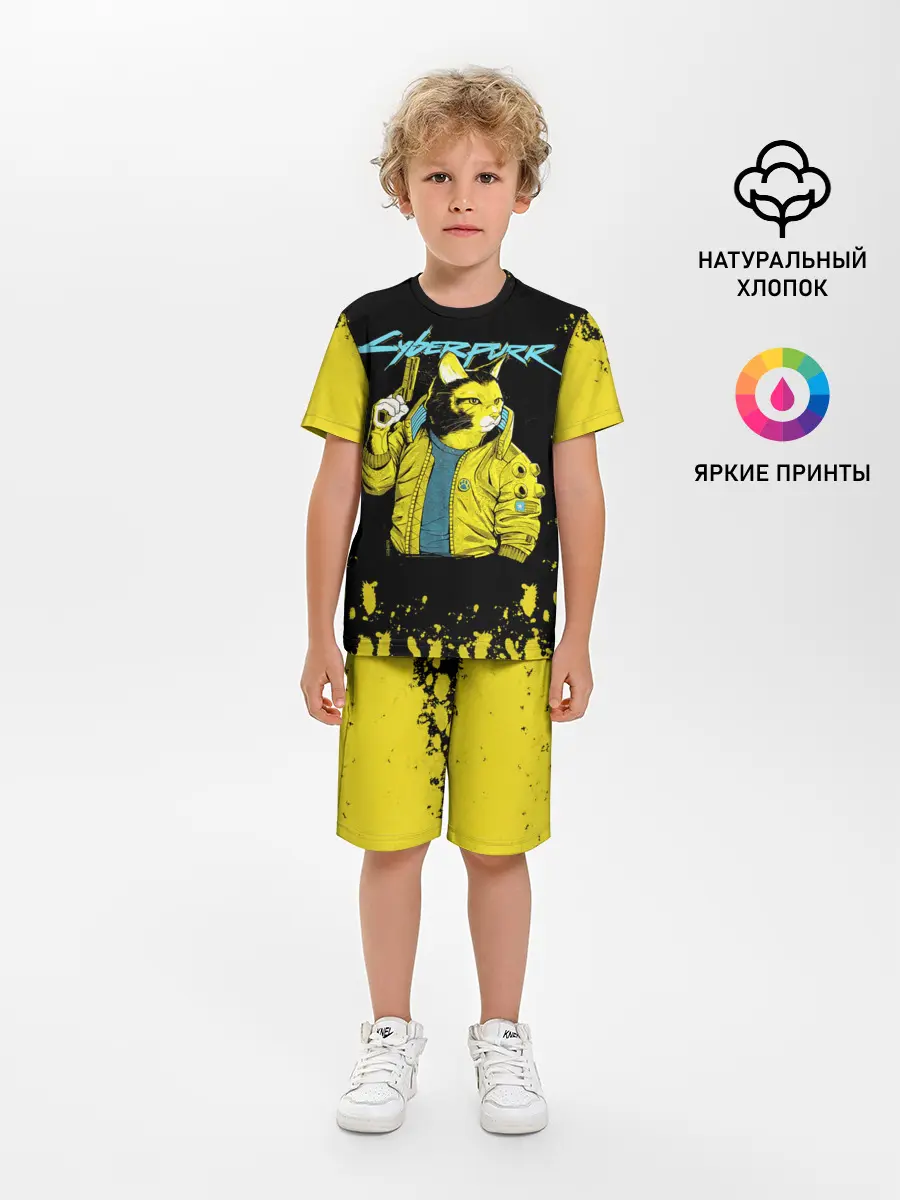 Детская пижама с шортами / CyberPunk 2077