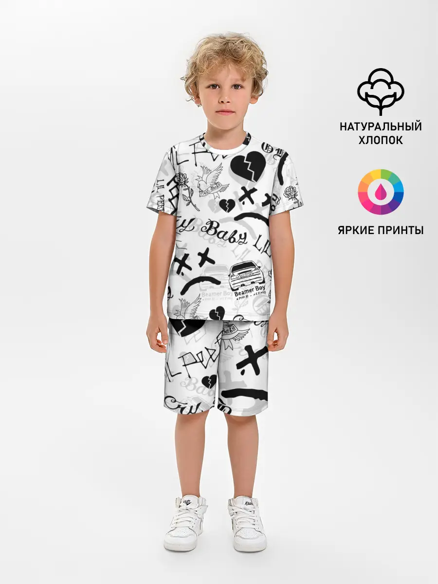 Детская пижама с шортами / LIL PEEP