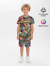 Детская пижама с шортами / Граффити. Крейзи мьюзик