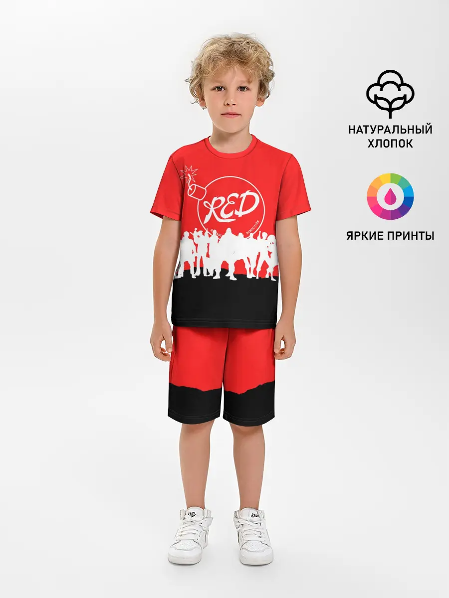 Детская пижама с шортами / TEAM FORTRESS 2 RED TEAM
