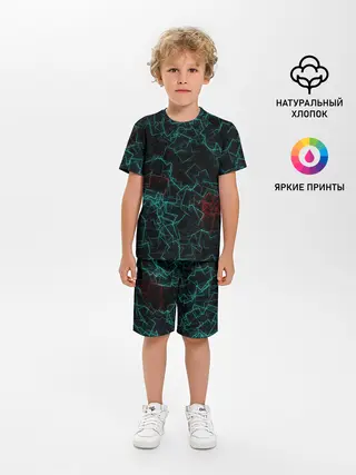Детская пижама с шортами / текстура