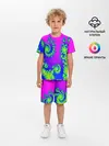 Детская пижама с шортами / КИСЛОТНЫЙ НЕОН