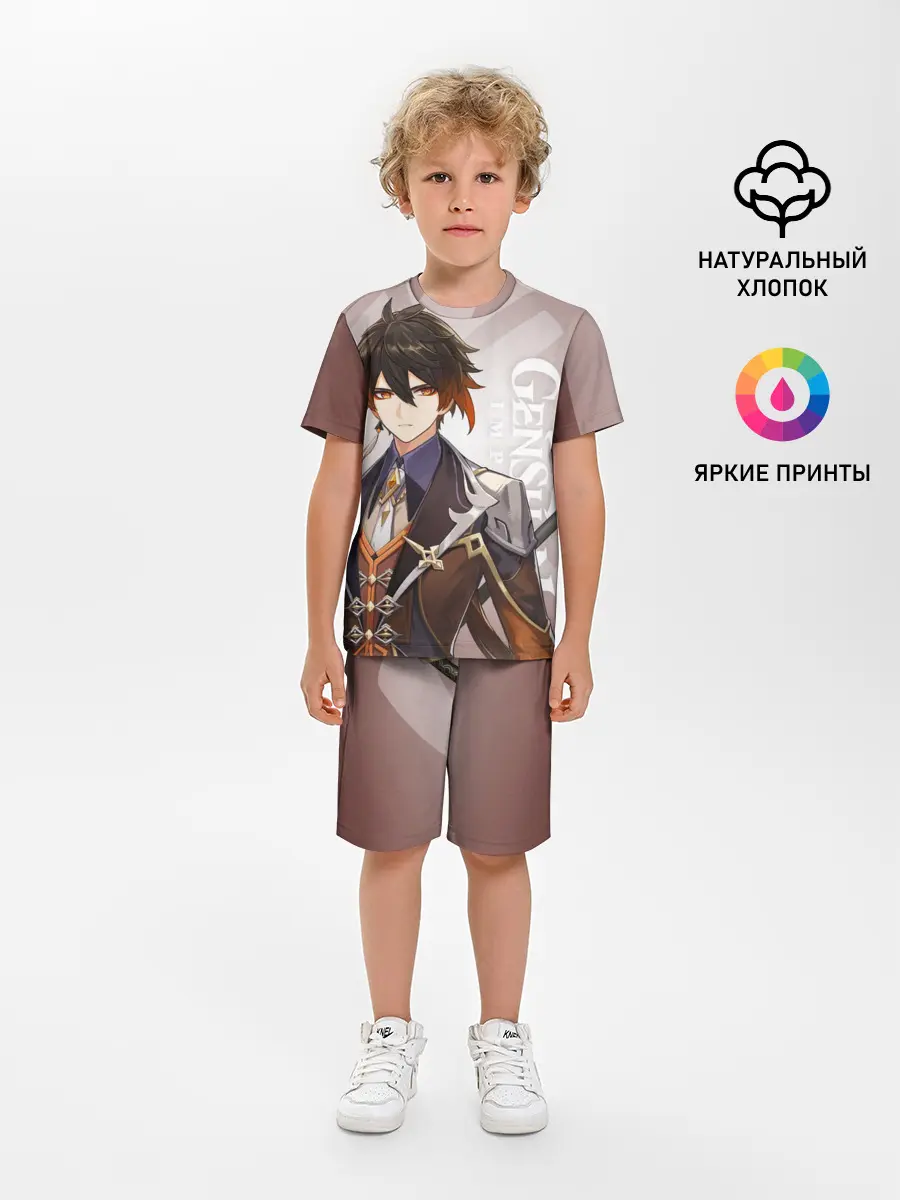 Детская пижама с шортами / GENSHIN IMPACT, ЧЖУН ЛИ
