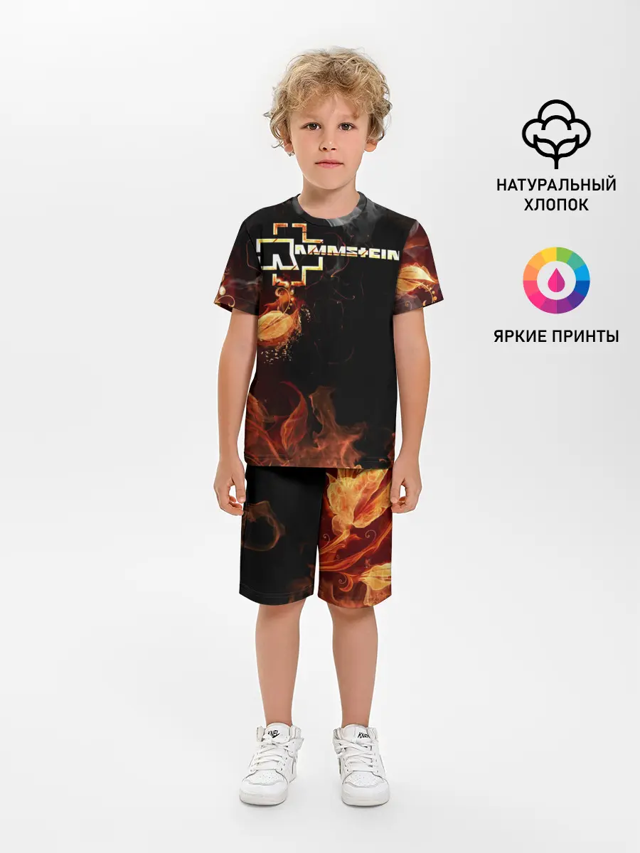 Детская пижама с шортами / Rammstein