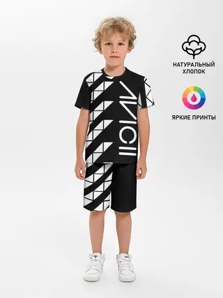 Детская пижама с шортами / AVICII ГЕОМЕТРИЯ