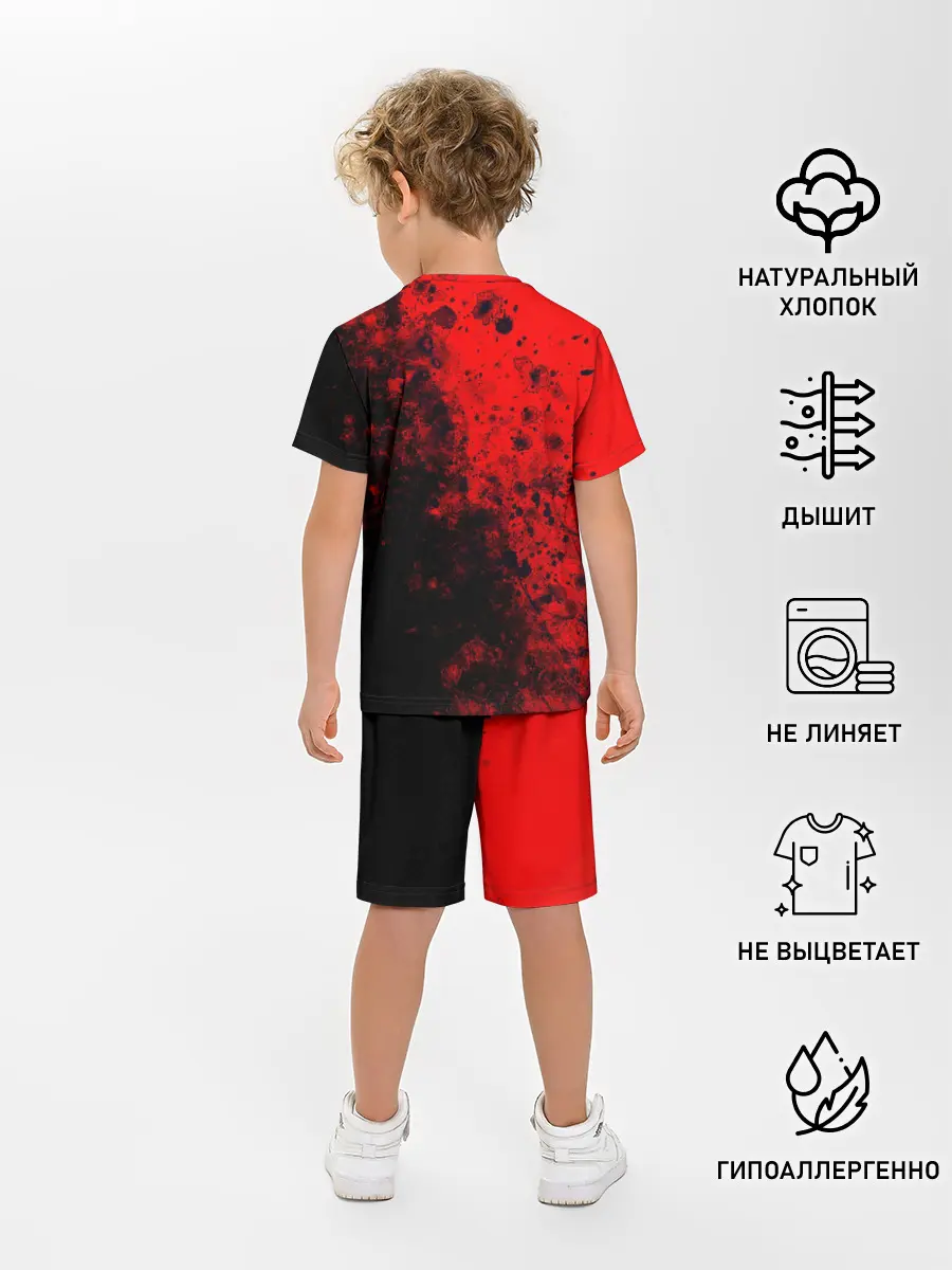 Детская пижама с шортами / Пятна Крови