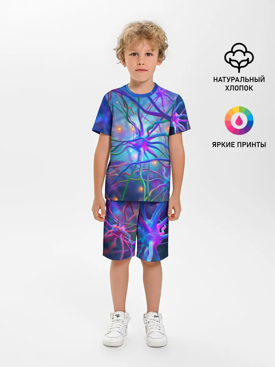 Детская пижама с шортами / НЕРВНЫЕ ОКОНЧАНИЯ