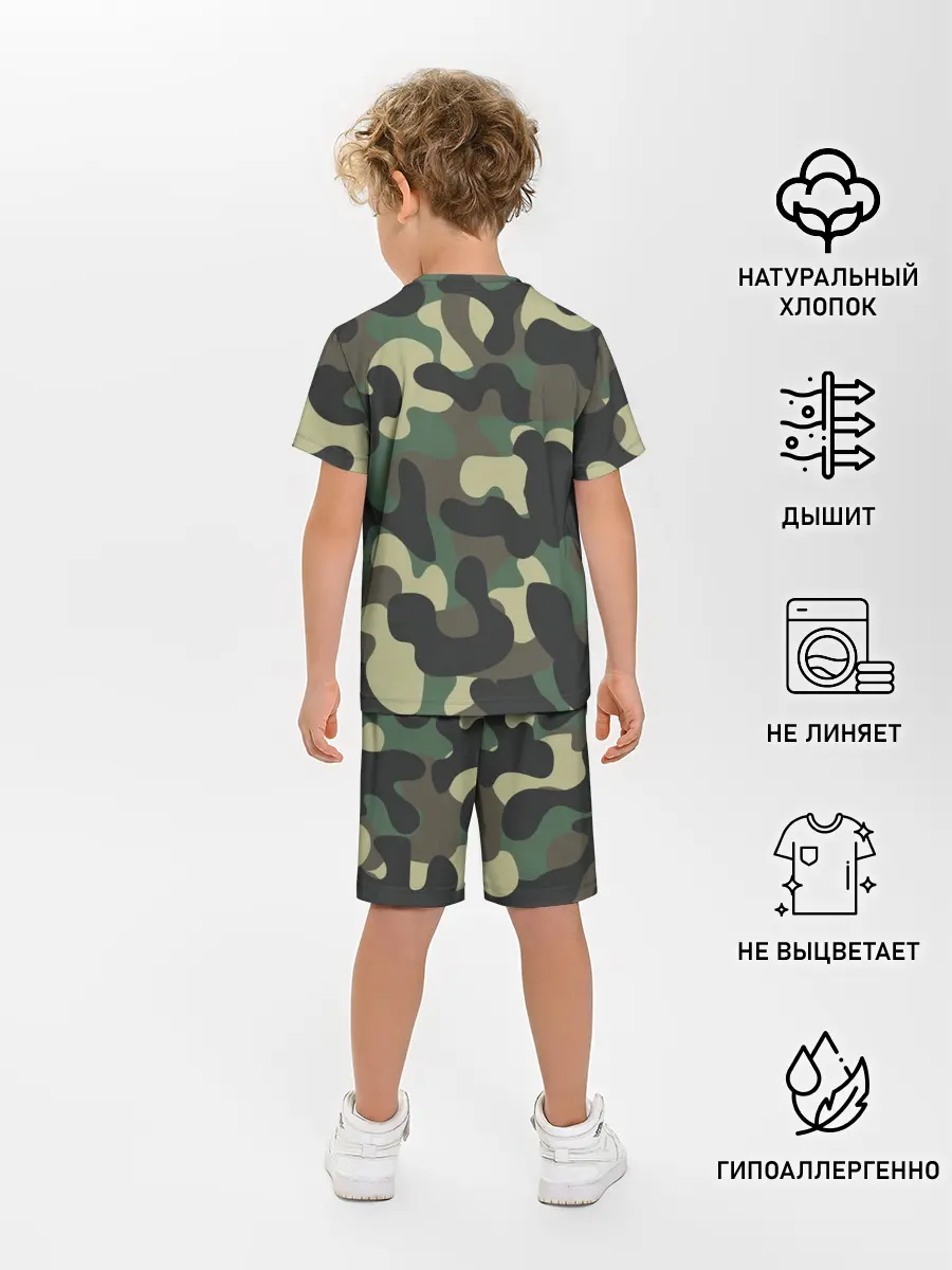 Детская пижама с шортами / КАМУФЛЯЖ