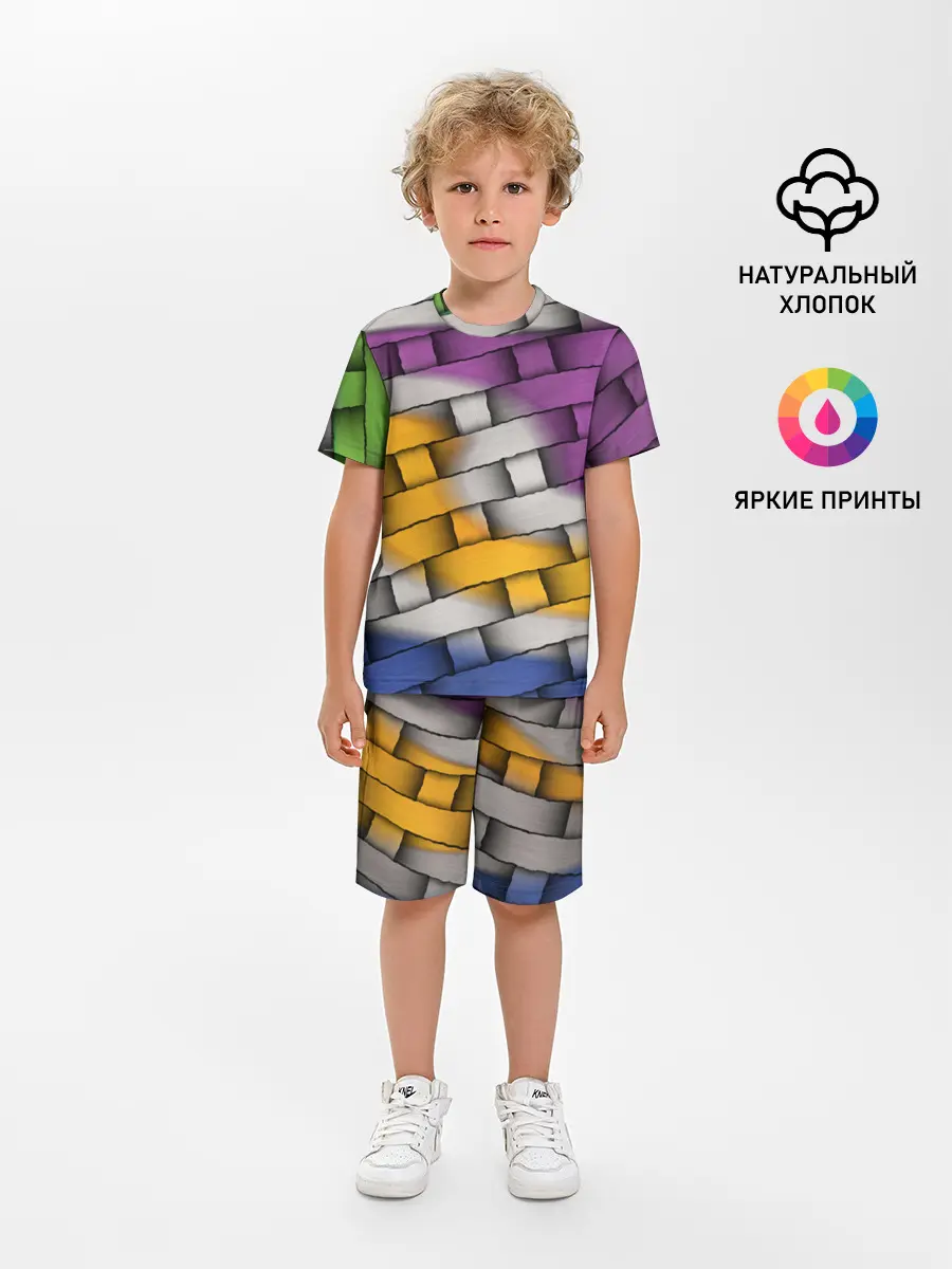 Детская пижама с шортами / АБСТРАКТ