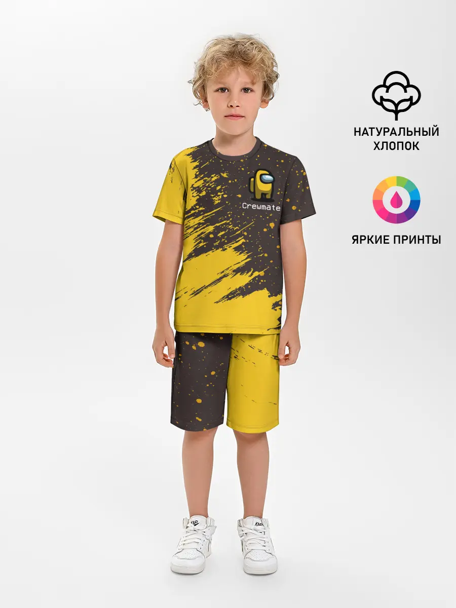 Детская пижама с шортами / AMONG US / АМОНГ АС