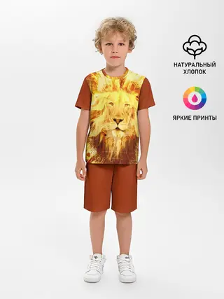 Детская пижама с шортами / Лев