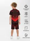 Детская пижама с шортами / GEOMETRY STRIPES | КРАСНАЯ ГЕОМЕТРИЯ