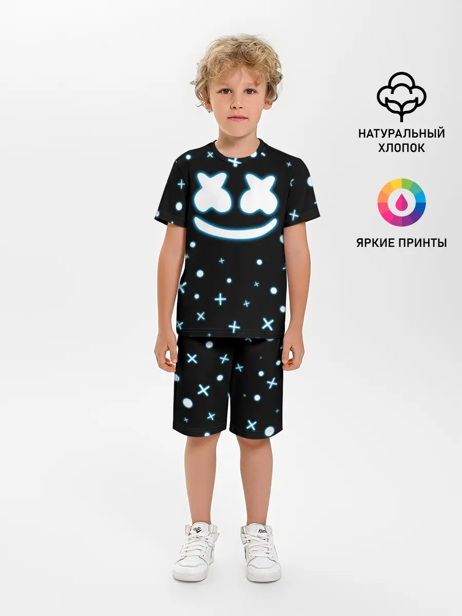 Детская пижама с шортами / MARSHMELLO NEON