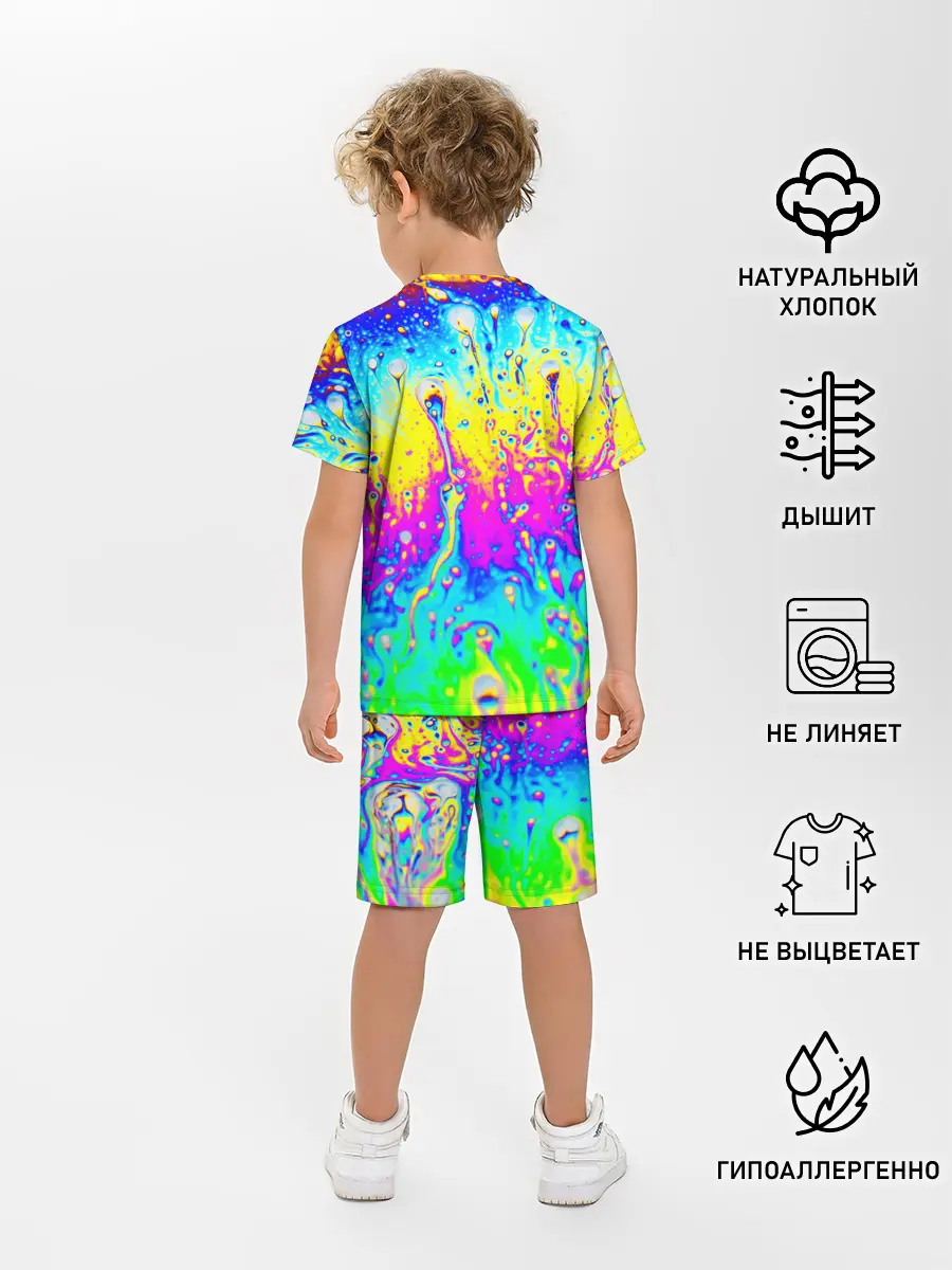 Детская пижама с шортами / КИСЛОТНЫЙ СТИЛЬ