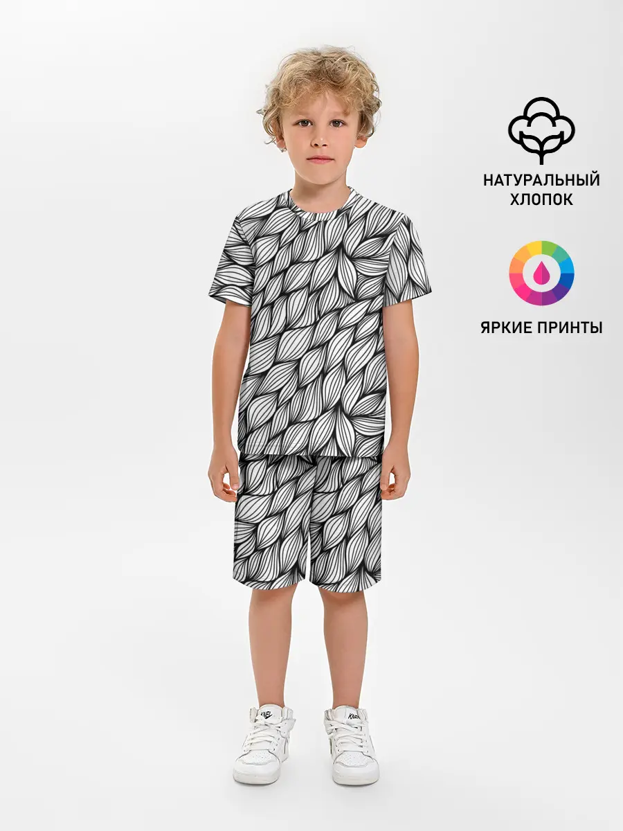 Детская пижама с шортами / Лепестки