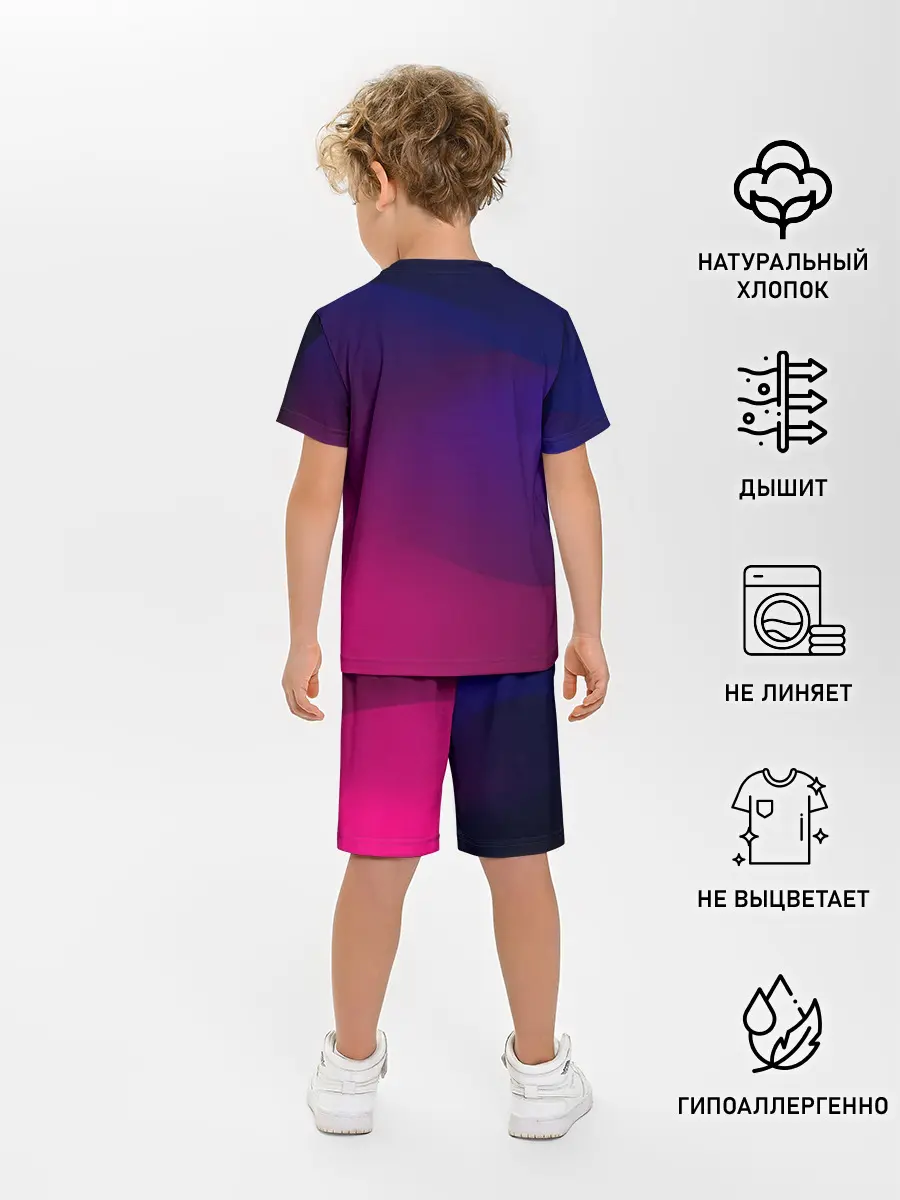 Детская пижама с шортами / Abstract simple colors