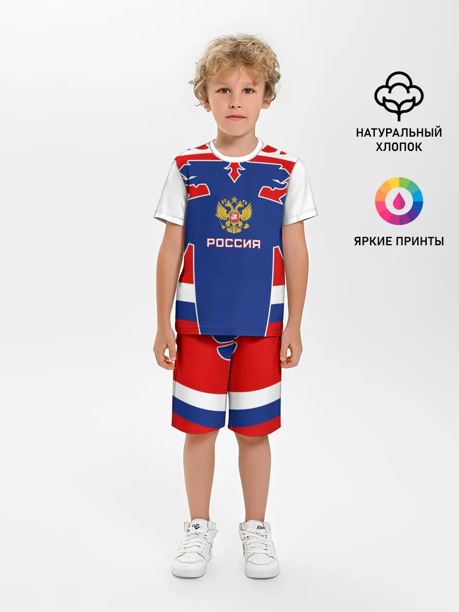 Детская пижама с шортами / Русский хоккей
