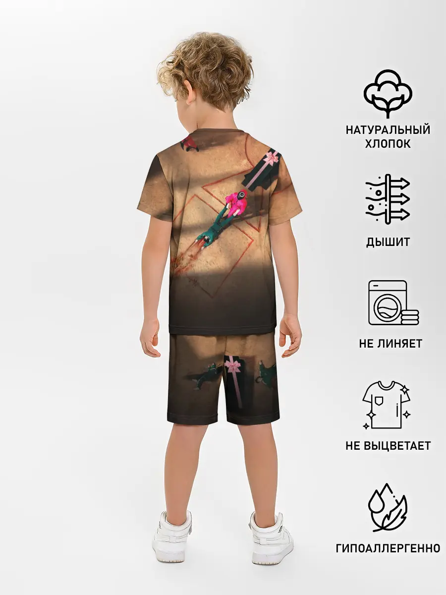 Детская пижама с шортами / Игра в Кальмара Обложка