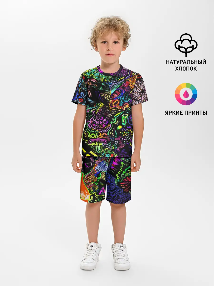 Детская пижама с шортами / PSYHODELIC