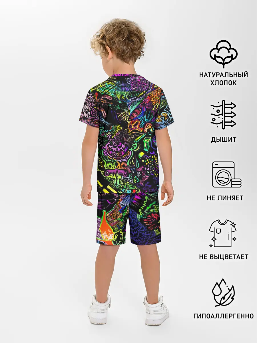 Детская пижама с шортами / PSYHODELIC