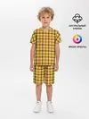 Детская пижама с шортами / Клеточка