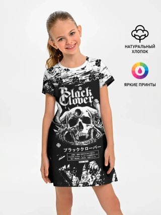 Детское платье / Чёрный клевер череп демона