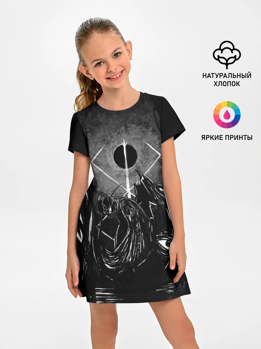 Детское платье / БЕРСЕРК рисунок