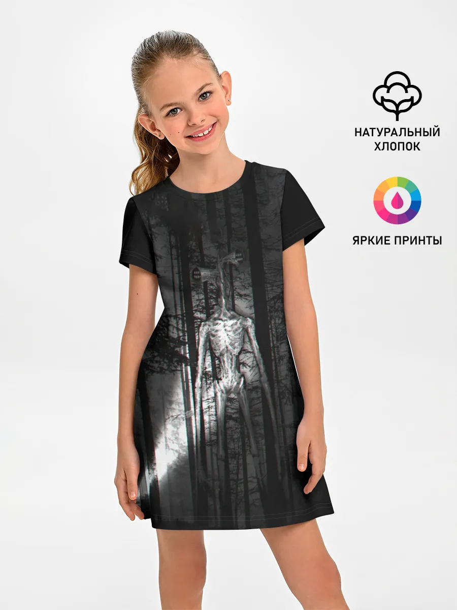 Детское платье / СИРЕНОГОЛОВЫЙ GLITCH