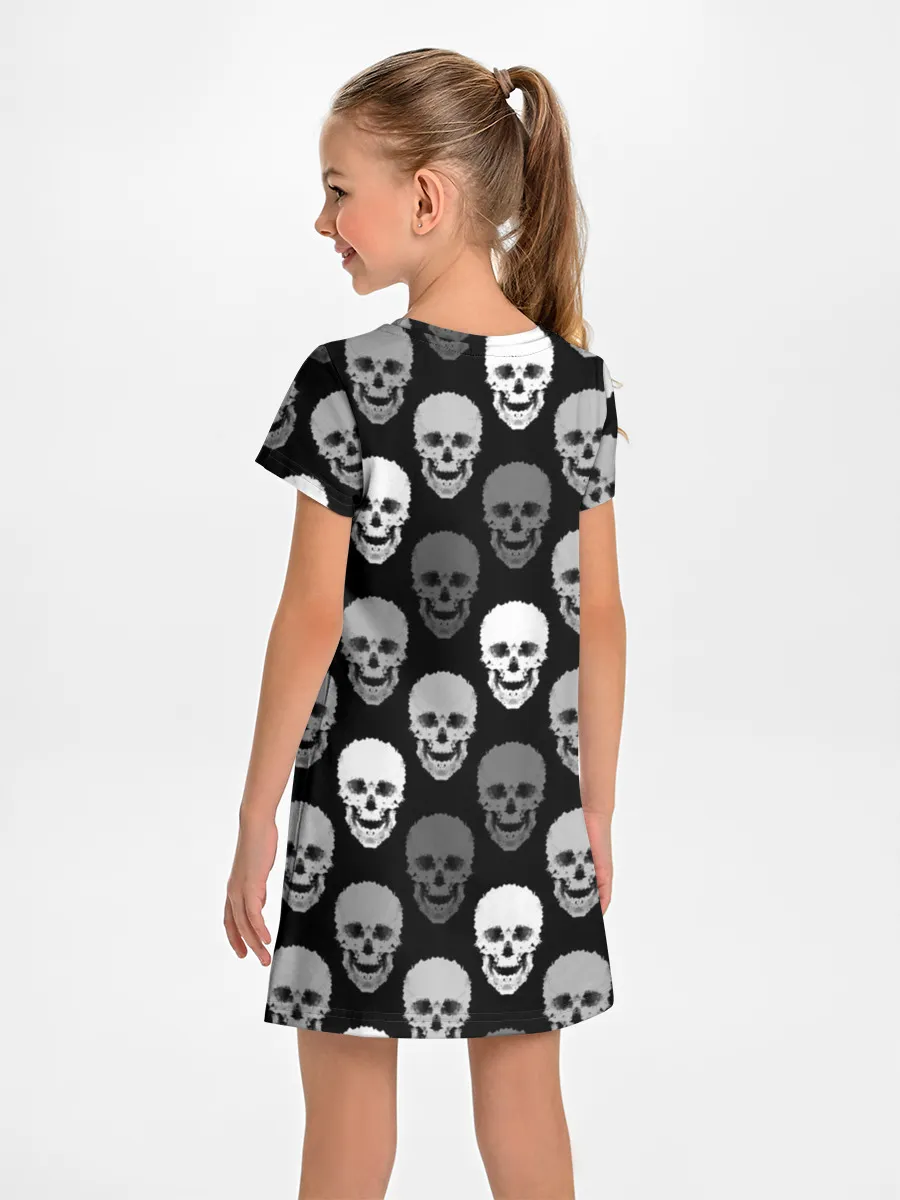 Детское платье / Черно-белый готический