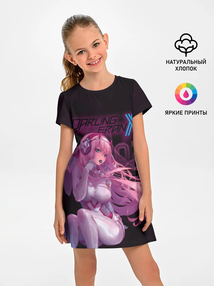 Детское платье / Zero Two в наушниках