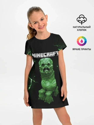 Детское платье / CREEPER 3D | MINECRAFT 3D