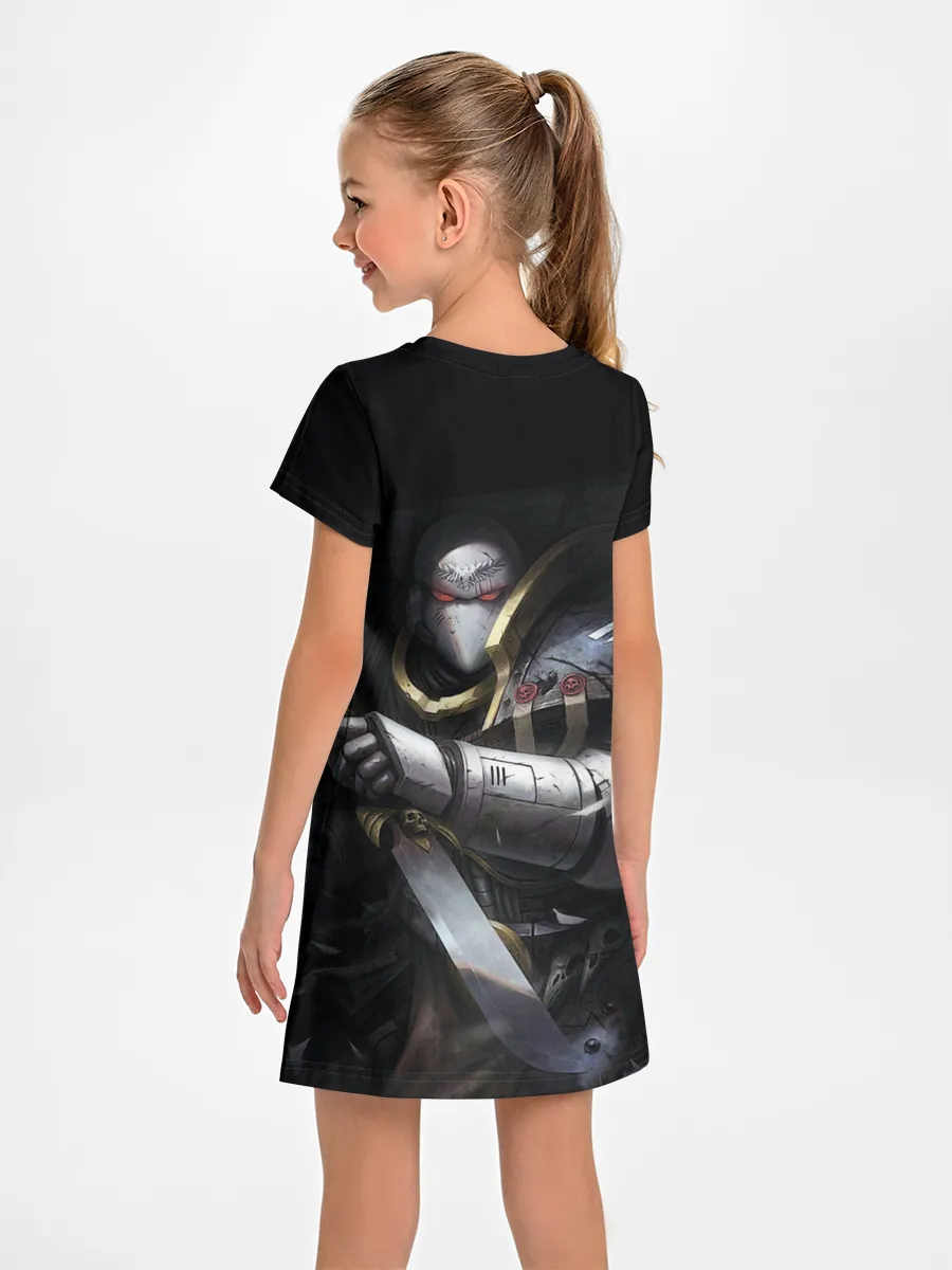 Детское платье / Спейсмарин с ножом