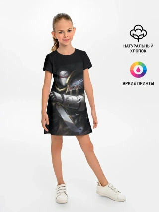 Детское платье / Спейсмарин с ножом