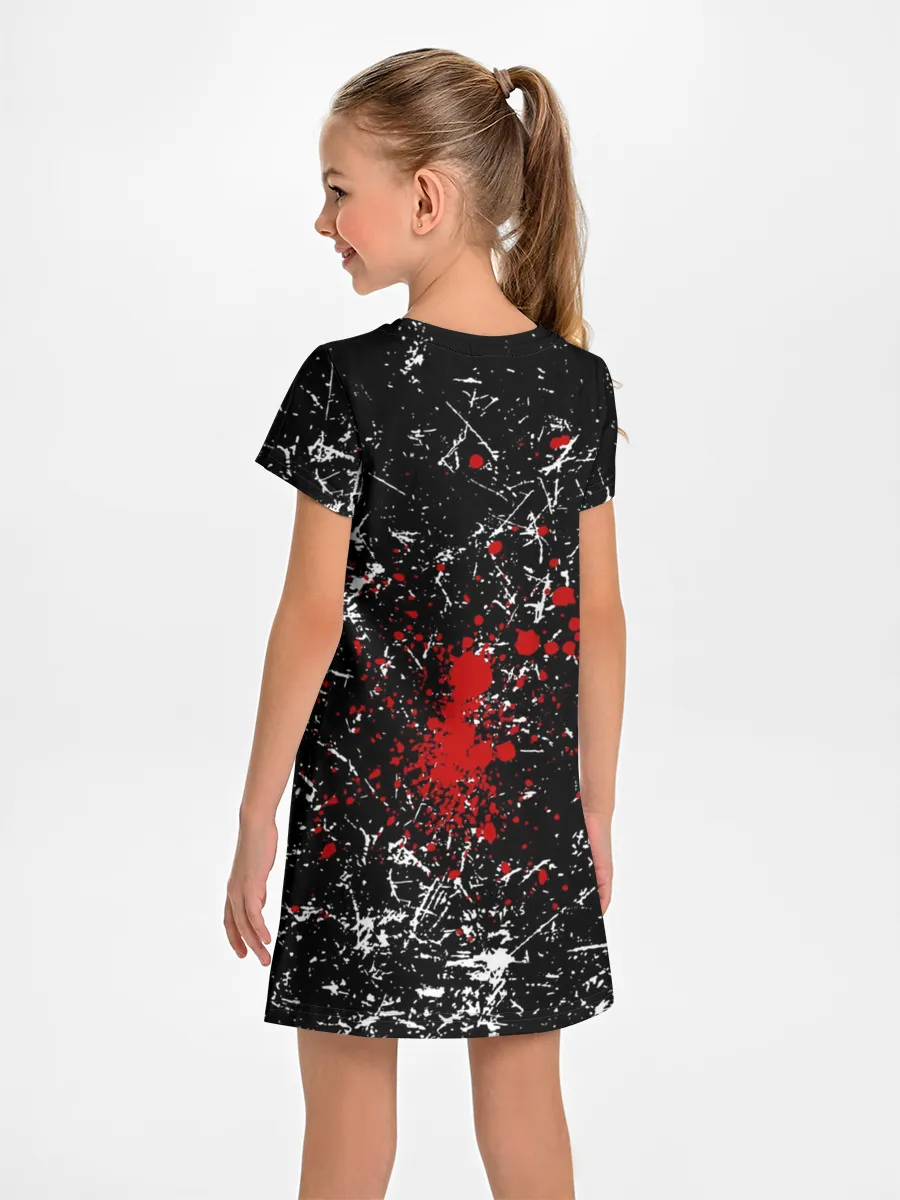 Детское платье / Брызги Череп Хипстер Гранж