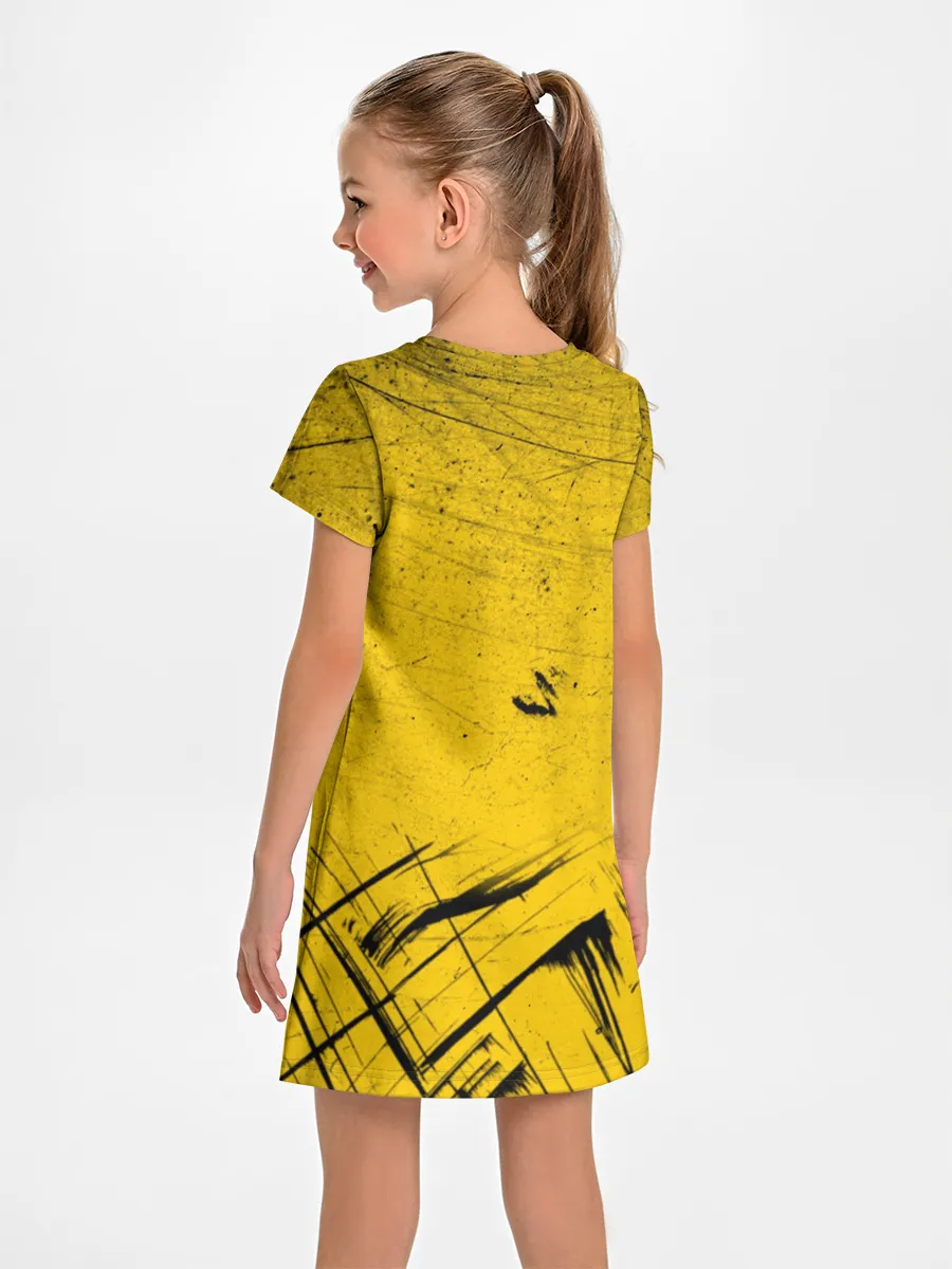 Детское платье / Череп Хипстер Гранж Брызги