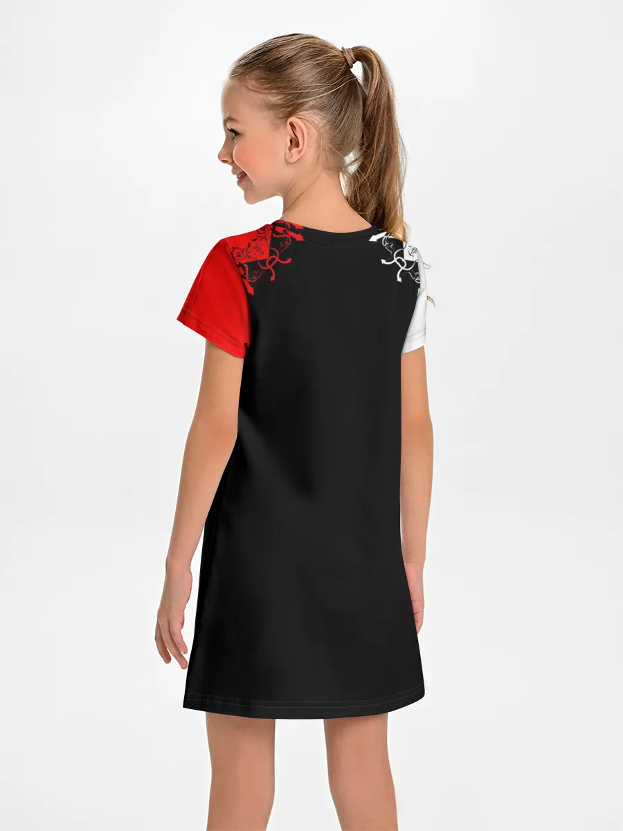 Детское платье / Red White Skull - Череп