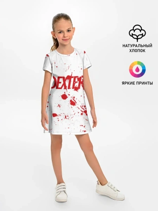 Детское платье / Dexter logo Декстер брызги крови