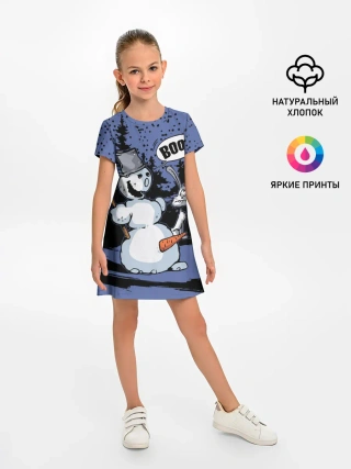 Детское платье / Снеговик на Хэллоуин