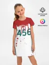 Детское платье / ИГРА В КАЛЬМАРА ПЕРСОНАЖ 456 КРОВЬ