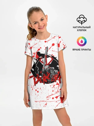Детское платье / BERSERK брызги краски