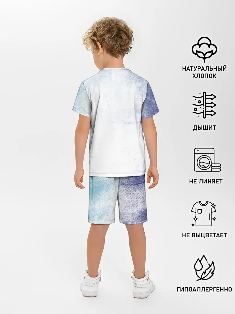 Детская пижама с шортами / Стена Аста Чёрный клевер