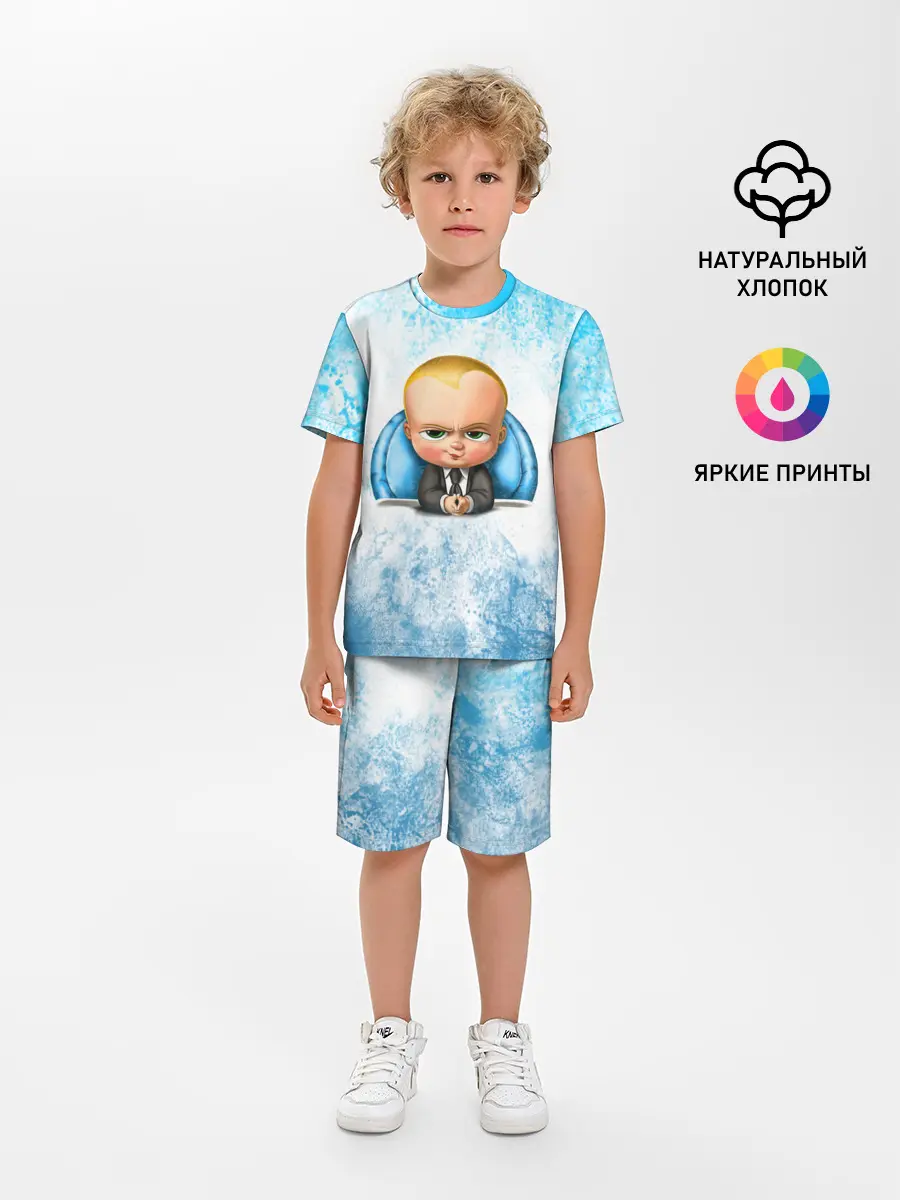 Детская пижама с шортами / Босс Молокосос