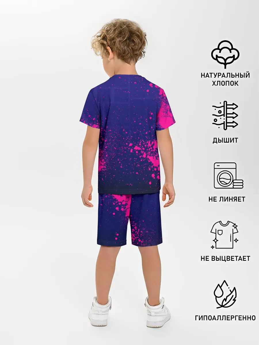 Детская пижама с шортами / Geometry Dash